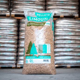 Pellets Limouzi de 15 kg 100 % Résineux